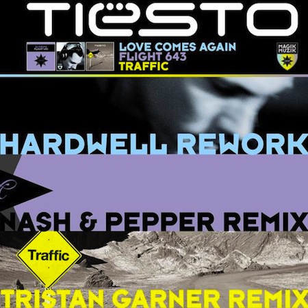 47112575 Tiesto   Traffic (Tristan Garner Remix), Tiesto ft. BT   Love Comes Again (Hardwell 2011 Rework)