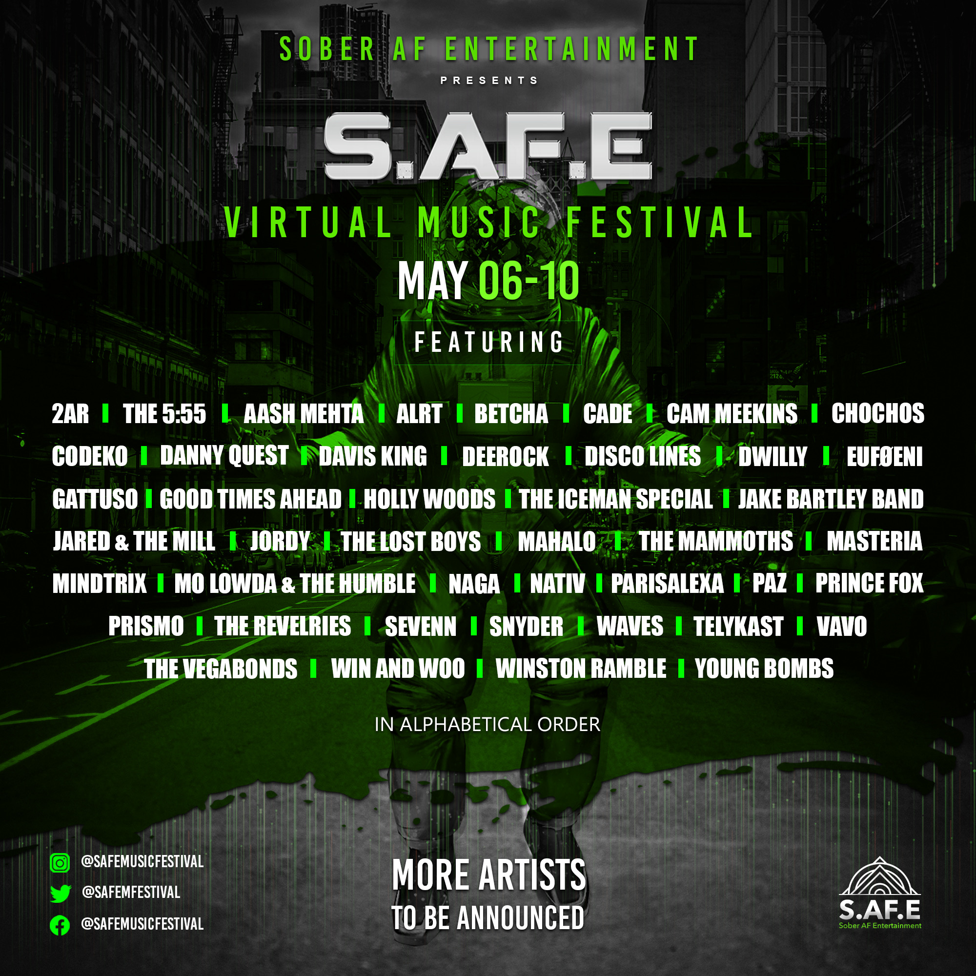 FreshNewTracks » Sober Safe Space Organization S.A.F.E. Announces